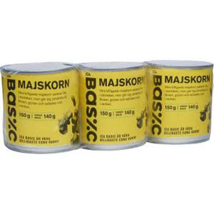 ICA Basic Majskorn 150g 3-pack