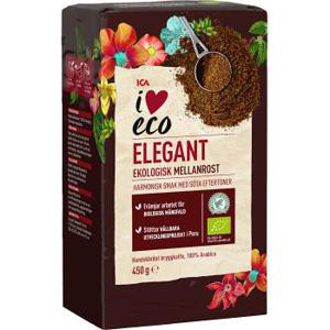 ICA I love eco Bryggkaffe Mellanrost Ekologisk 450g