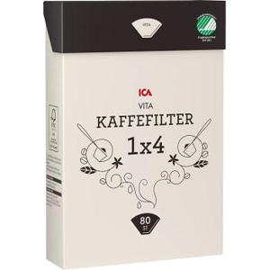 ICA Kaffefilter 1x4 Vita 80-p