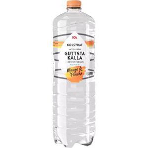 ICA Vatten Kolsyrad Mango & persika 1,5l