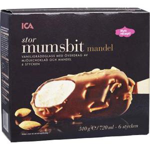 ICA Glass Mumsbit Stor Mandel 720ml