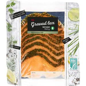 ICA Gravad lax skivad 150g