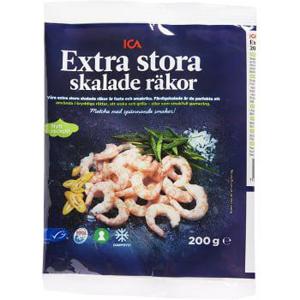 ICA Räkor Extra stora skalade Frysta 200g