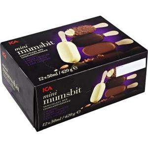 ICA Glasspinne Mini mumsbit Mandel & choklad 12-p 420g