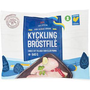 ICA Kycklingbröstfilé fryst naturell 640g