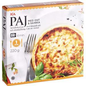 ICA Ost & skinkpaj Fryst 220g