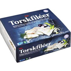 ICA Torskfiléer Fryst 1kg