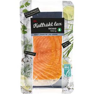 ICA Lax Kallrökt skivad 100g