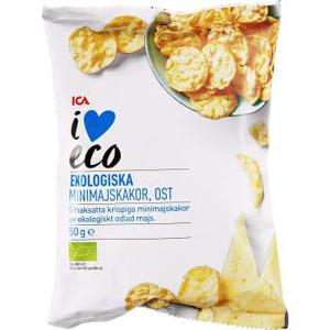 ICA I love eco Minimajskakor Ost Ekologisk 50g