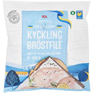 ICA Kycklingbröstfilé mörad Fryst 1800g