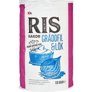 ICA Riskakor Gräddfil & lök 130g