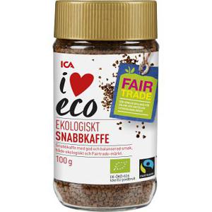 ICA I love eco Snabbkaffe Ekologisk 100g