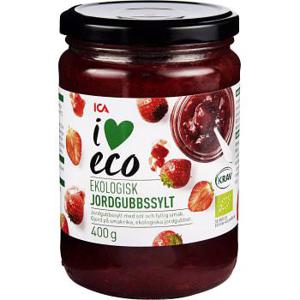 ICA I love eco Jordgubbssylt 400g KRAV
