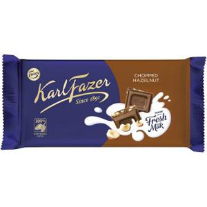 Fazer Chokladkaka Hackad Hasselnöt 145g