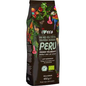 ICA I love eco Kaffe Peru Hela bönor Ekologisk 450g