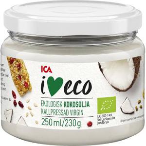 ICA i love eco Kokosolja Ekologisk 250ml