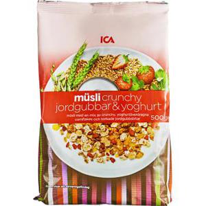 ICA Müsli Mix crunchy jordgubb & yoghurt 500g