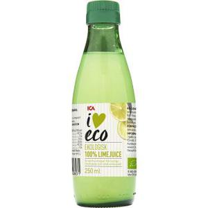 ICA I love eco Limejuice Pressad Ekologisk 250ml