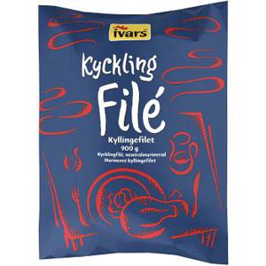 Ivars Kycklingfilé Fryst 900g