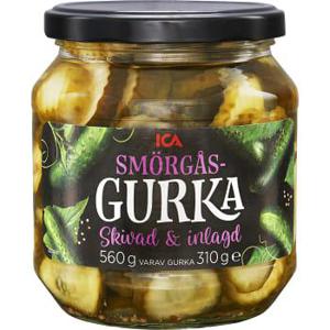 ICA Skivad & inlagd Smörgåsgurka 560g
