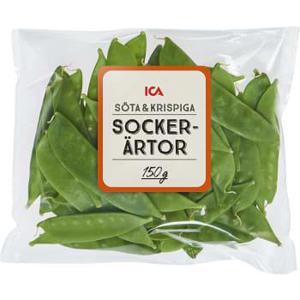 ICA Sockerärta 150g Klass 1