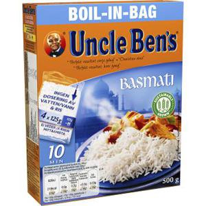 Uncle Bens Boil in bag Basmatiris 500g