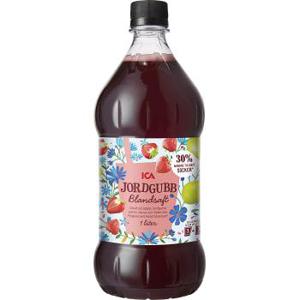 ICA Blandsaft Jordgubb Högkoncentrerat 1l
