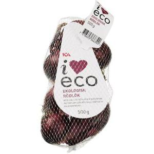 ICA I love eco Rödlök Ekologisk 500g Klass 1