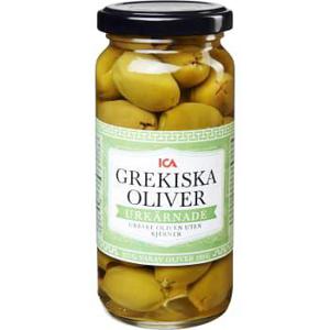 ICA Oliver Grekiska Gröna Urkärnade 227g