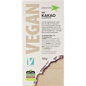 Greenstar Choklad vit vegan Ekologisk 100g