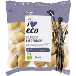 ICA I love eco Fast potatis Ekologisk 2kg KRAV Klass 1