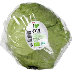 ICA I love eco Isbergsallat Ekologisk 300g