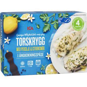 ICA Torsk Persilje & citronsmör Fryst 2-p 300g