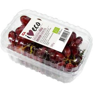ICA I love eco Röda kärnfria druvor Ekologisk 500g Klass 1