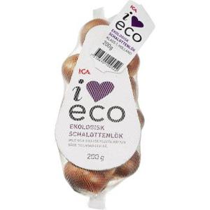 ICA I love eco Schalottenlök Ekologisk 200g Klass 1