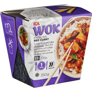 ICA Kyckling röd curry med jasminris Fryst 350g