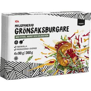 ICA Grönsaksburgare med vitkål, morot och solrosfrön 360g