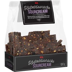 ICA Rågbrödssnacks Sourcream 130g
