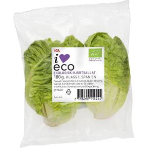 ICA I love eco Hjärtsallat Ekologisk 180g