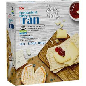 ICA Rån Spröda Ärt & Havre Glutenfri 100g