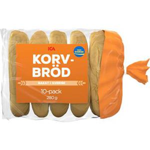 ICA Korvbröd 10-p 280g