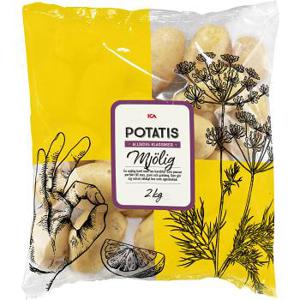 ICA Mjölig tvättad potatis 2kg Klass 1