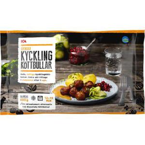 ICA Kycklingköttbullar Fryst 600g