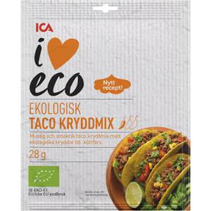 ICA I love eco Taco Kryddmix Ekologisk 28g